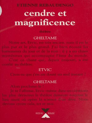cover image of Cendre et magnificence